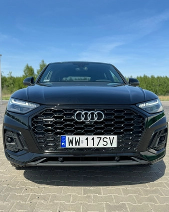 Audi Q5 Sportback cena 162393 przebieg: 68500, rok produkcji 2021 z Warszawa małe 211